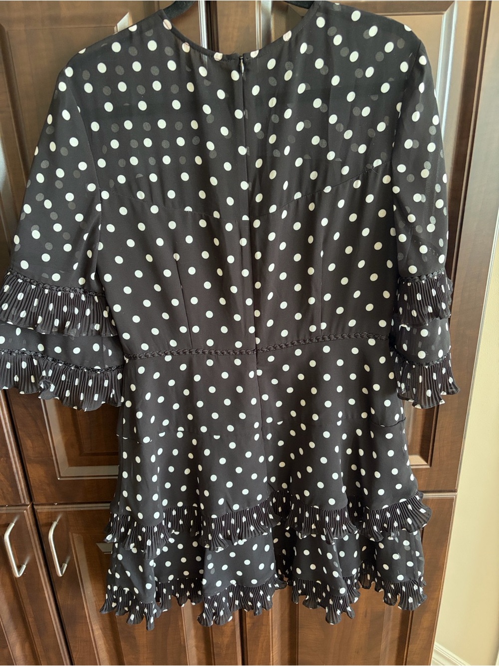 KEEPSAKE the label Black and White Polka Dot Tiered Ruffle Dress - Picture 5 of 8